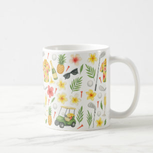 Golf Hawaii themed for Hawaiian Gifts for Birthday Coffee Mug