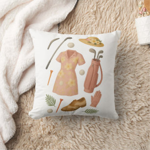 Golf Hawaiian themed Golfer Cushion