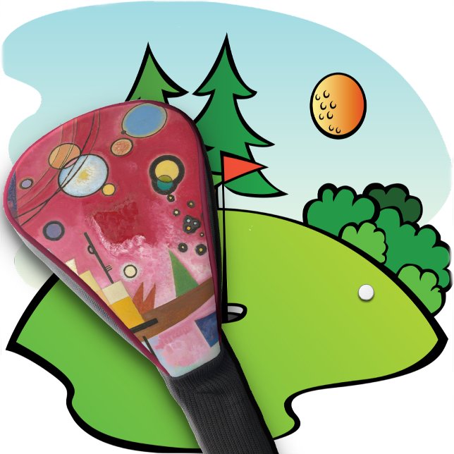 GOLF HEAD COVER - Heavy Red by Wassily Kandinsky (Creator Uploaded)