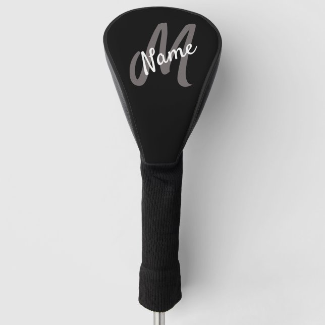 Golf head cover personalised and monogrammed (Front)