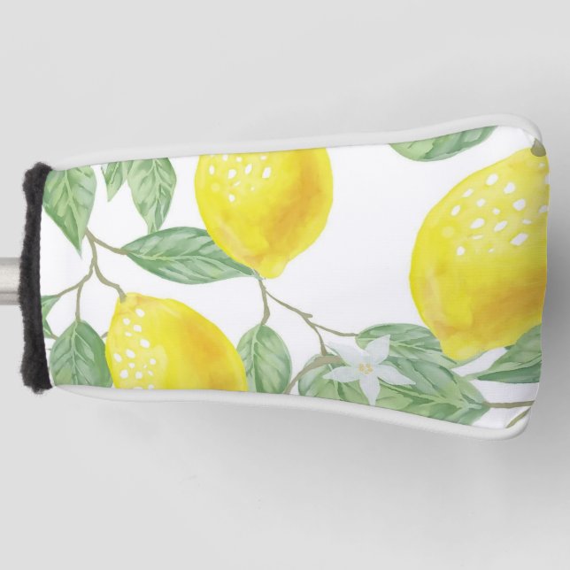 Golf Head Cover Yellow Lemon (Front)