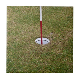 Golf hole ceramic tile