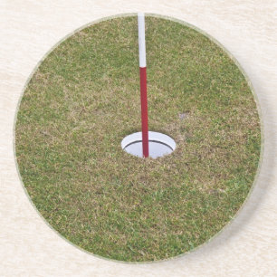 Golf hole coaster