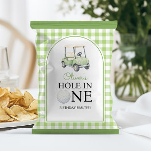Golf Hole in One Birthday Chip Bag Wrapper