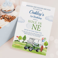 Golf Hole In One Boy First Birthday Par-Tee