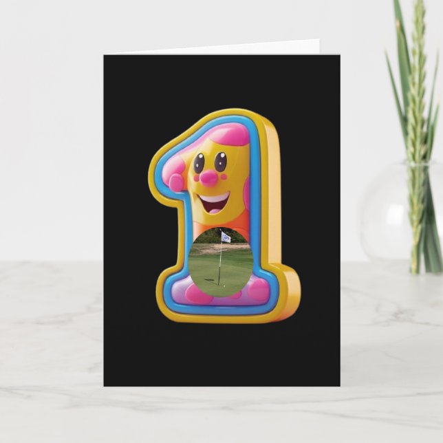 Golf. Hole in one. Card (Front)