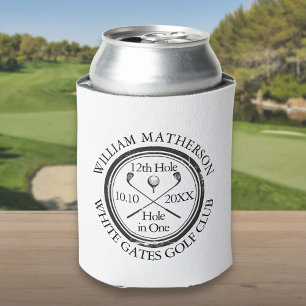 Golf Hole in One Classic Personalised Can Cooler