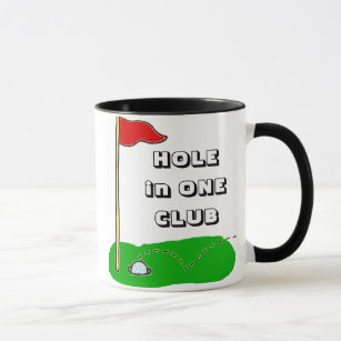 Golf Hole in One Club Custom Personalised Mug