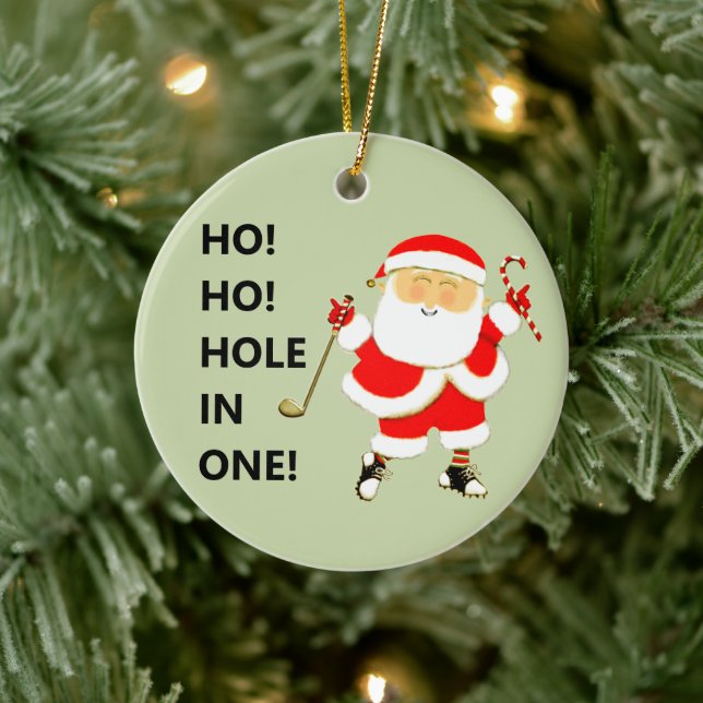 Golf Hole-in-one Collectable Ceramic Ornament (Tree)