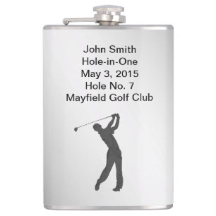 Golf Hole-in-one Commemoration Customisable Hip Flask