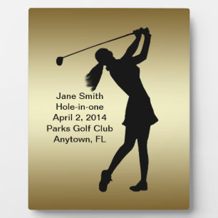 Golf Hole-in-one Commemoration Customisable Plaque