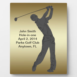 Golf Hole-in-one Commemoration Customisable Plaque