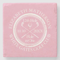 Golf Hole in One Feminine Pink Personalised