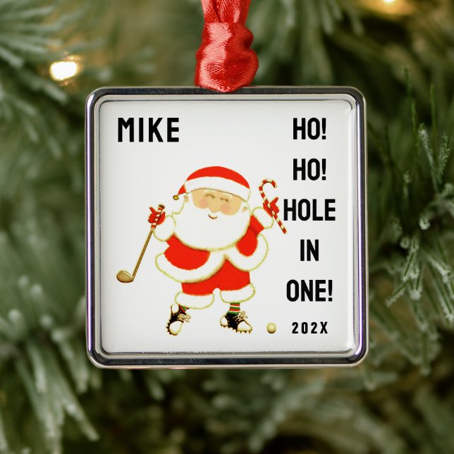 Golf Hole-in-one Keepsake Metal Tree Decoration (Tree)