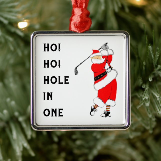 golf hole-in-one metal ornament (Tree)