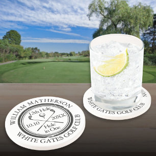 Golf Hole in One Personalised Coaster