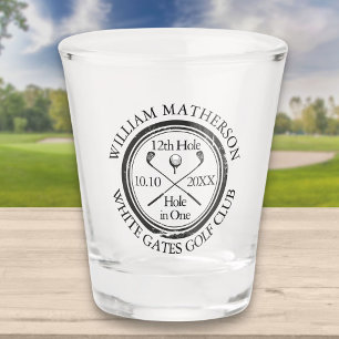 Golf Hole in One Personalised Shot Glass