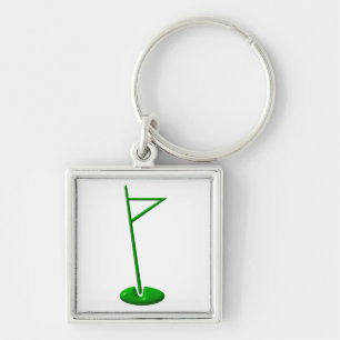 Golf Hole Marker Key Ring