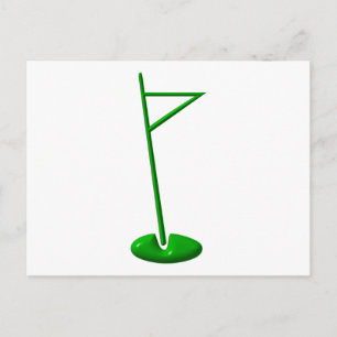 Golf Hole Marker Postcard