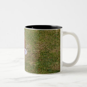 Golf hole Two-Tone coffee mug