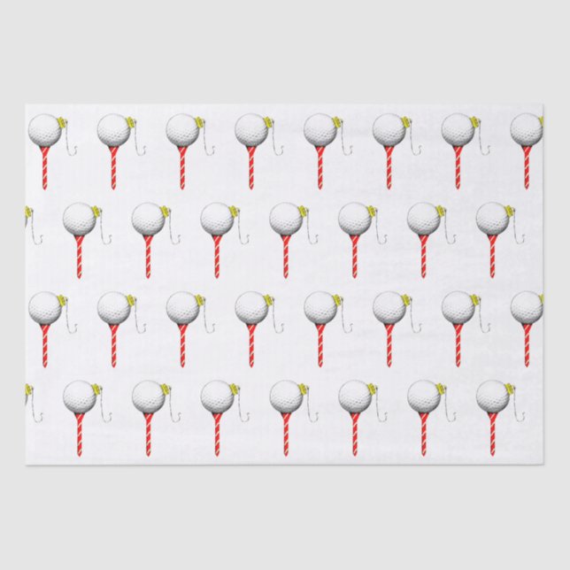 Golf Holiday Gift Ideas Tissue Paper (Front)