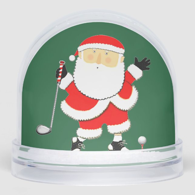 Golf Holiday Gift Snow Globe (Front)