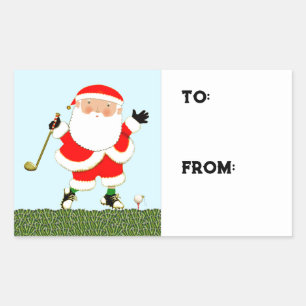 Golf Holiday Gift Tags