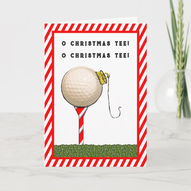 Golf Holiday Greeting Card (Front)