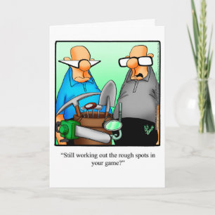 Golf Humour Birthday Greeting Card