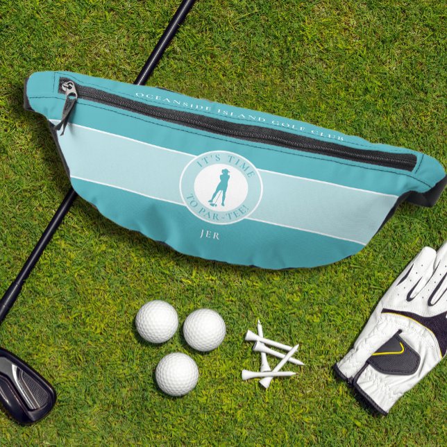Golf Humour Funny Par Tee Golfer Female Teal Green Bum Bags (Golf Humor Funny Par Tee Golfer Female Teal Green Fanny Pack)