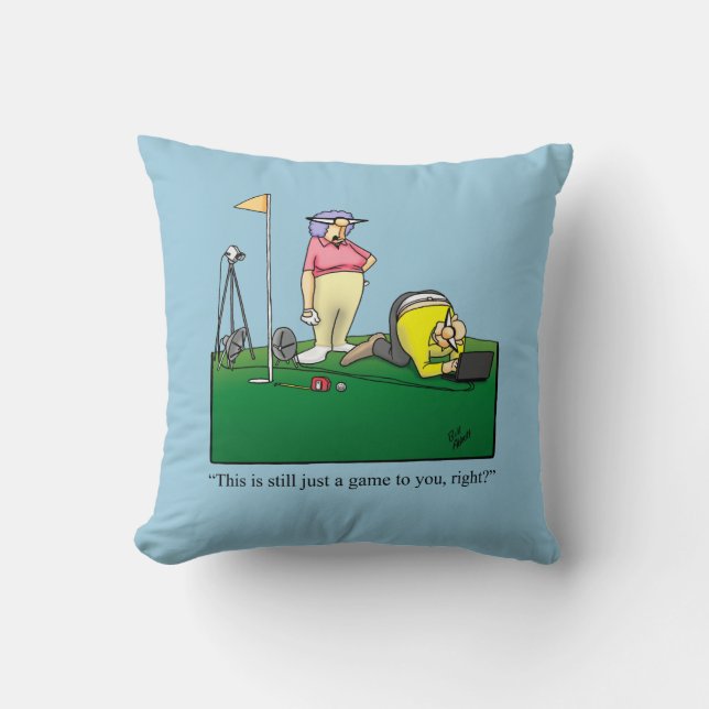 Golf Humour Pillow Gift (Front)