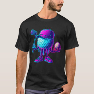 Golf Ice Cream Drip For Boys Men Women Kids Golfer T-Shirt