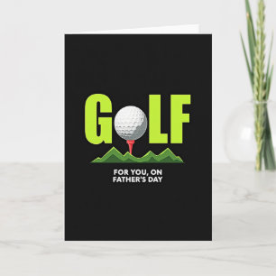 Golf Icon Fathers Day Card