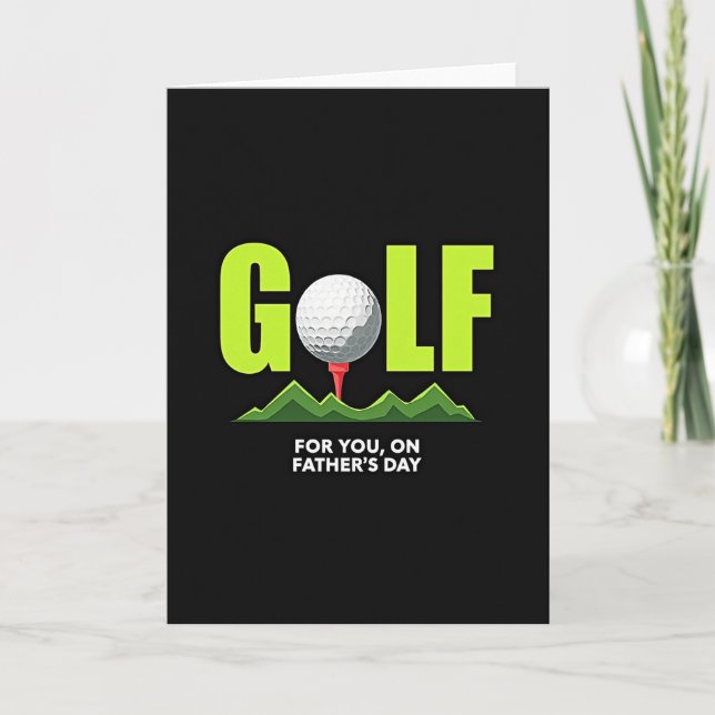 Golf Icon Fathers Day Card (Front)