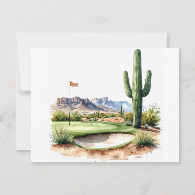 Golf  in Arizona  Card (Front)