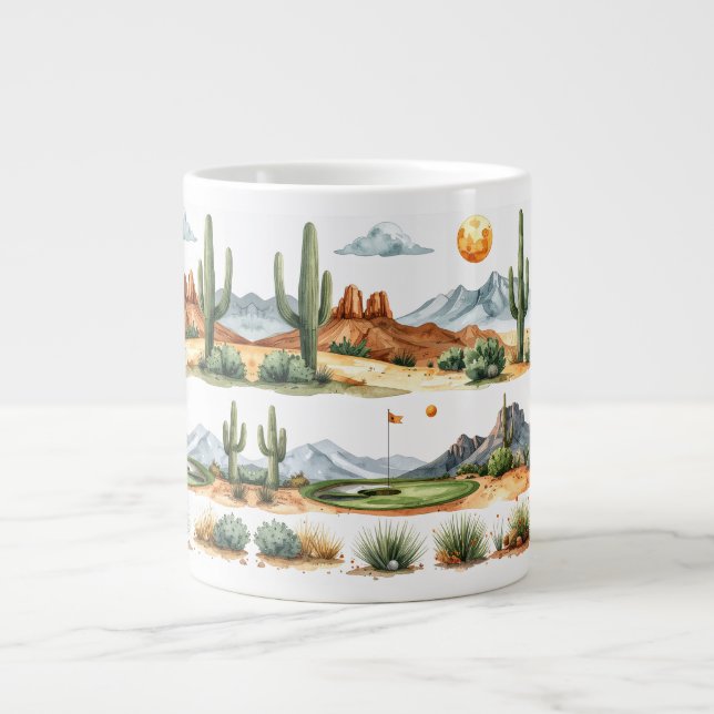 Golf  in Arizona  Large Coffee Mug (Front)