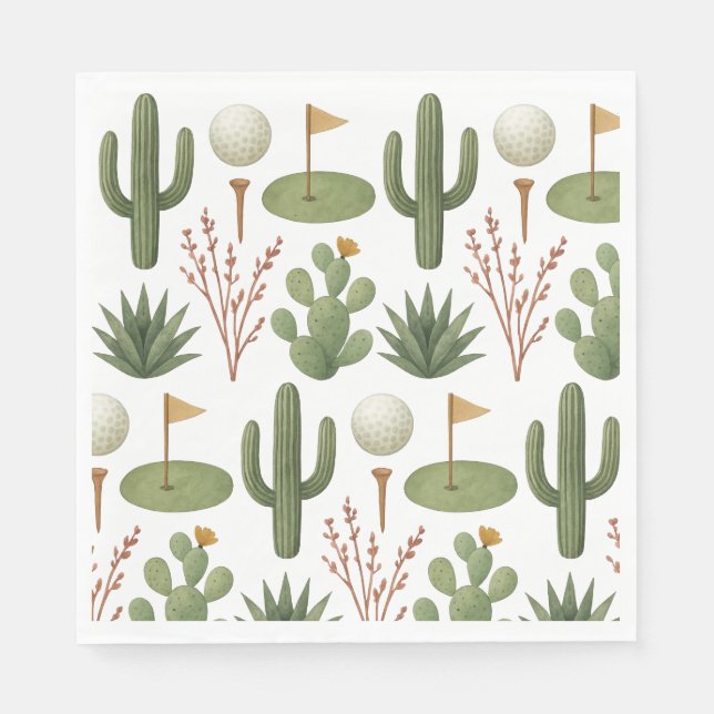 Golf in Arizona  Napkin (Front)