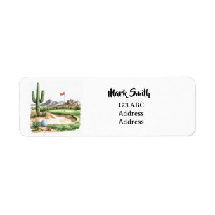 Golf  in Arizona  Return Address Label