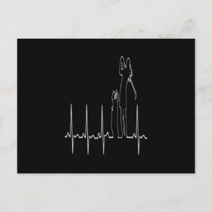 Golf in the my heartbeat postcard