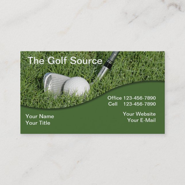 Golf Industry Business Business Card (Front)