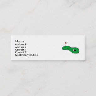 Golf info card