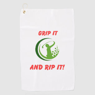 Golf Infusion "Grip It And Rip It!" Golf Bag Towel