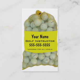 Golf Instruction Business Card