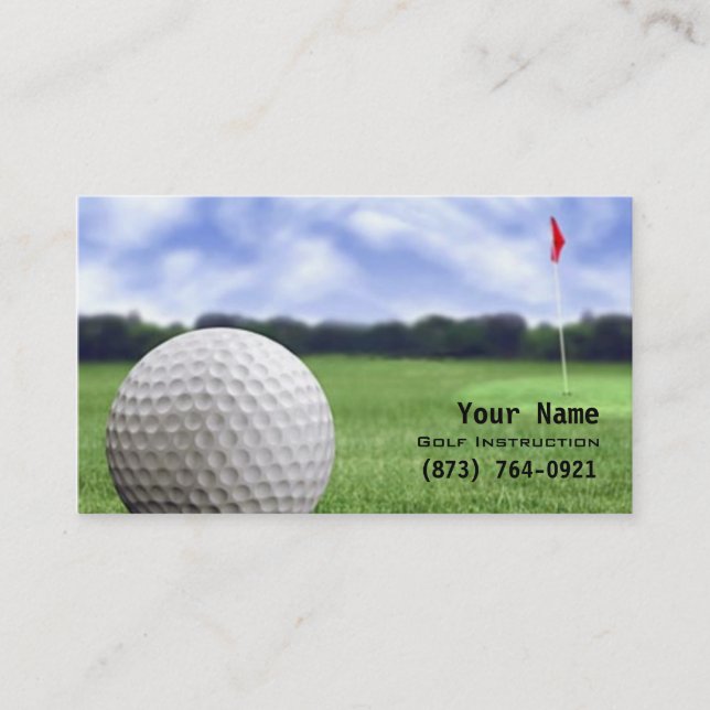 Golf Instruction Business Card (Front)