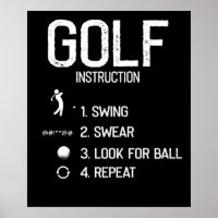 Golf Instructions funny Golf