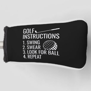 Golf Instructions Head Cover