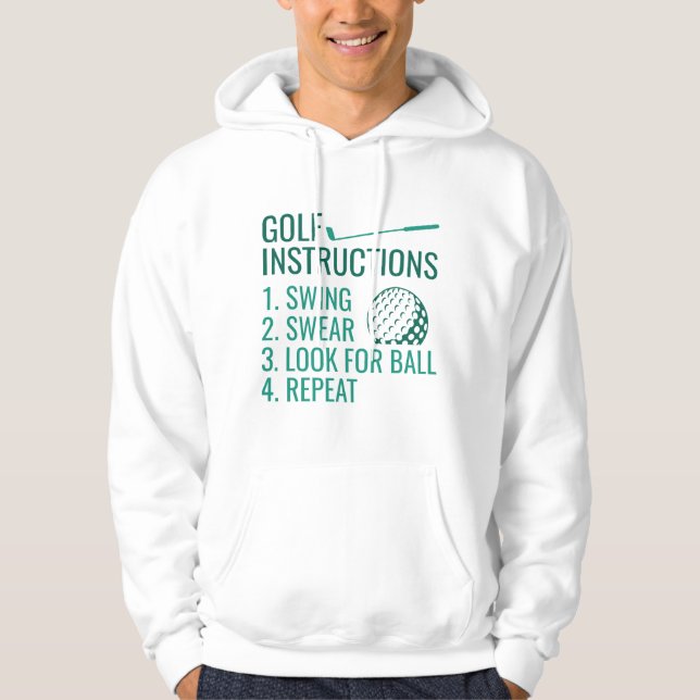 Golf Instructions Hoodie (Front)