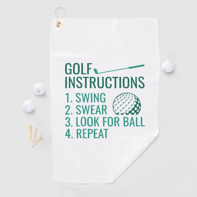 Golf Instructions Towel (InSitu)