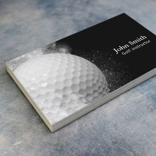 Golf Instructor Golf Ball Business Card