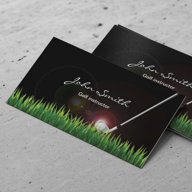 Golf Instructor Professional Business Card (Creator Uploaded)
